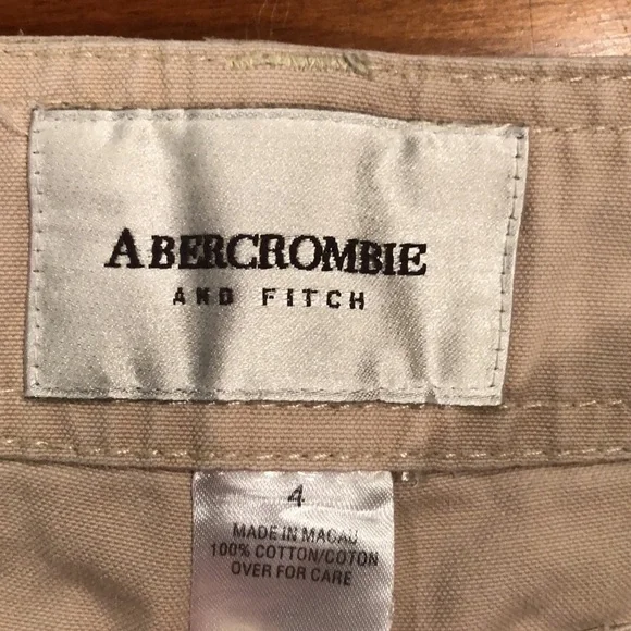 Abercrombie & Fitch Size 4 Khaki Shorts - Picture 4 of 5